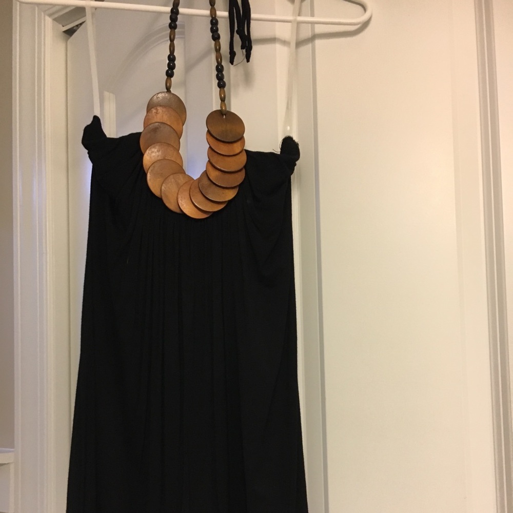 Black halter top